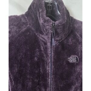 The North Face Women's Fuzzy Fleece Jacket Purple Zip Up Outerwear Size Small